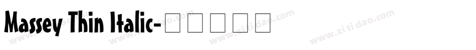 Massey Thin Italic字体转换